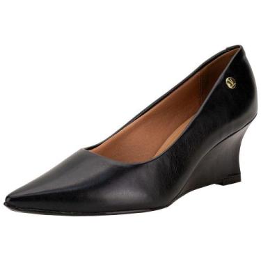 Imagem de Sapato feminino anabela vizzano 1483100, Preto, 36