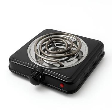 Imagem de Fogão Fogareiro Elétrico Preto Portátil 220V 1 Boca Camping - GXM