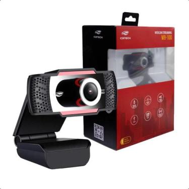 Imagem de Webcam WB-100BK C3Tech 1080P, Full HD, USB2.0, 2MP, 30 FPS