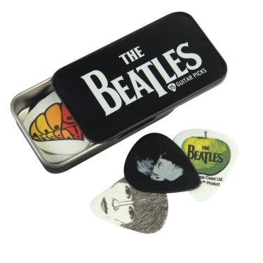 Imagem de Palhetas D'Addario 1CAB4-15BT1 The Beatles Collection Celuloide Espessura Média 15 Peças Multi-Color