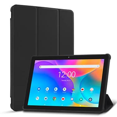 Imagem de PRITOM Tablet Android 16 2026 de 10 polegadas, 64 GB, expansível de 1 TB, tela IPS HD de 1280 x 800, processador quad-core, 6000 mAh, Bluetooth, com capa preta (preto)
