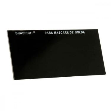Imagem de Vidro Retangular Escuro Mascara Solda 12 8074 - Kit C/25 - Brasfort