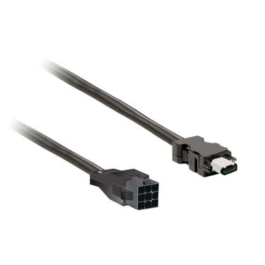 Imagem de Cabo Encoder Blindado Schneider Electric VW3M8D1AR50 para Motor BCH2 com Sincos Volta Única 5M Bivolt