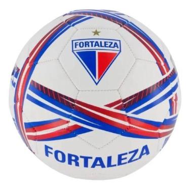 Imagem de Bola Futebol Fortaleza Estádios 24 Unissex - Branco E Azul Branco-verm
