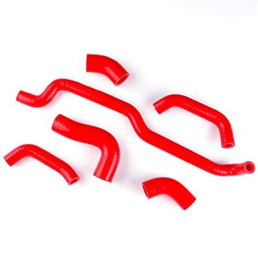 Imagem de LUXERAD Tubo de refrigeração de 3 camadas de 4,5 mm de desempenho de silicone para Kawasaki Vulcan VN900 (vermelho)