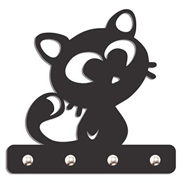 Imagem de Porta Chave De Parede Decorativo Suporte Chaves Gatinho