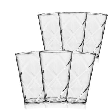 Imagem de Kit 6 Copos Twister 700Ml Transparentes Acrílico
