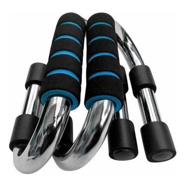 Imagem de Barra S Push Up Apoio Flexão Braço Suporte Fixo Treino Casa