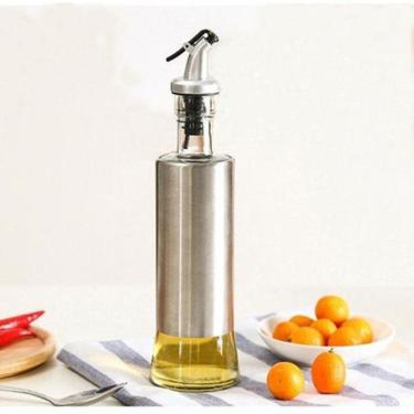 Imagem de Kit 2 P. Azeite / Galheteiro 300 Ml Vidro Aço Inox Dosador