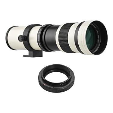 Imagem de Yuwao Câmera Mf Super Telefoto Zoom Lente F/8.3-16 420-800Mm T Montagem Com Anel Adaptador Substituição De Rosca Universal De 1/4 Para Câmeras Canon Ef-Mount Eos 80D 77D 70D 60D 60Da 50D 7D