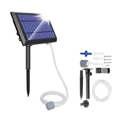 Imagem de ciciglow Bomba de ar solar, bomba de fonte de ar de oxigênio de 1,5 w, bomba de oxigênio solar para jardim de peixes de lago de peixes