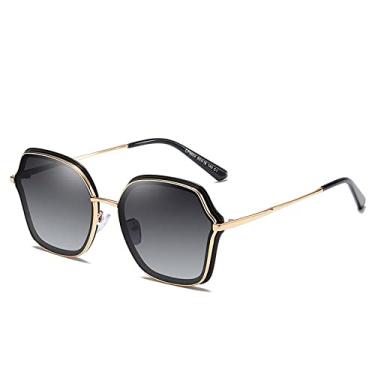 Imagem de Óculos de sol polarizados tendência proteção uv óculos de sol femininos óculos de sol masculinos e femininos espelho de motorista, 1, tamanho único