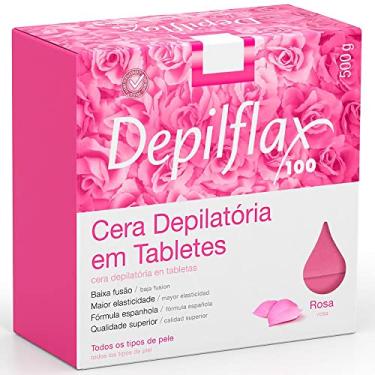 Imagem de Depilflax – Cera Quente em Tabletes Rosa 500g