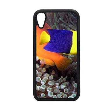 Imagem de Capa para iPhone XR com imagem natural de peixe anêmona oceano para proteção de telefone Apple