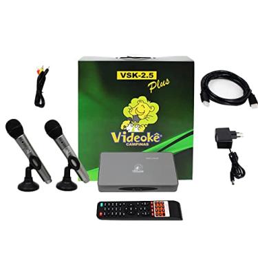 Karaoke Party Box Verde +2 Microfones +de 1000 Músicas Com