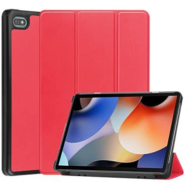 Imagem de Kepuch Custer Capas para Blackview Oscal Pad 10, Tab 7, Tab 7 Pro,Couro-PU Bolsas Estojos - Vermelho