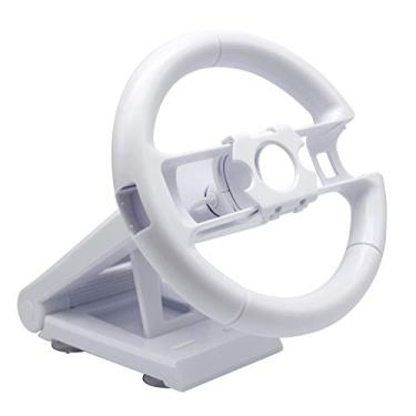 Imagem de OSTENT Multi-angle Racing Game Steering Wheel Stand for Nintendo Wii Console Controller Color White