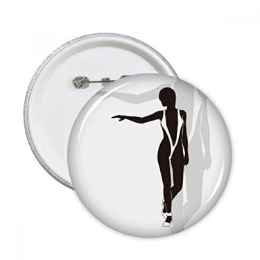 Imagem de Calcinha feminina Hot Beauty, contorno redondo, broches, emblema, acessório, 5 peças