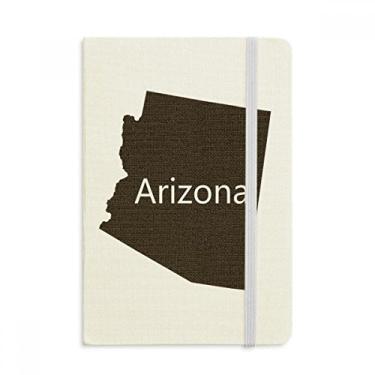 Imagem de Arizona — Caderno com mapa dos Estados Unidos da América — Diário clássico A5