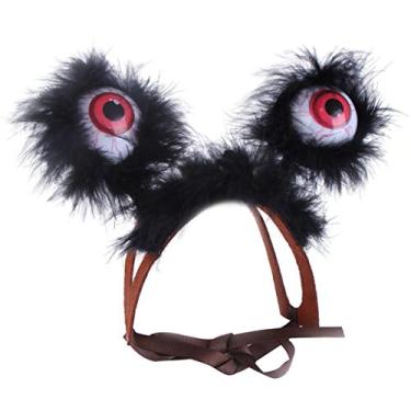Imagem de Acessórios Para Cabeça Para Animais De Estimação De Festa De Halloween Com Olhos Grandes e Chapéu Engraçado Para Decoração De Animais De Estimação Faixa De Cabelo Do Dia Das Bruxas