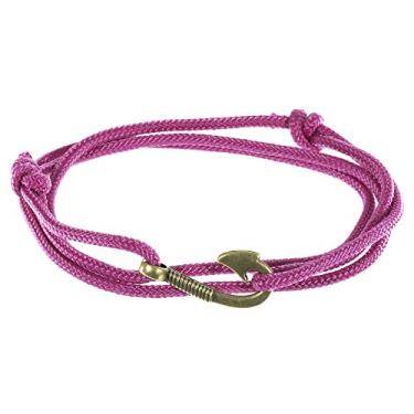 Imagem de West Coast Paracord — Pulseiras femininas ajustáveis com âncora náutica e anzol – Feito de corda de nylon