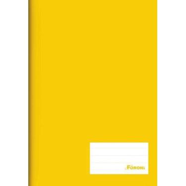 Imagem de Caderno Brochura C/D 96 Folhas Costurado Amarelo Foroni