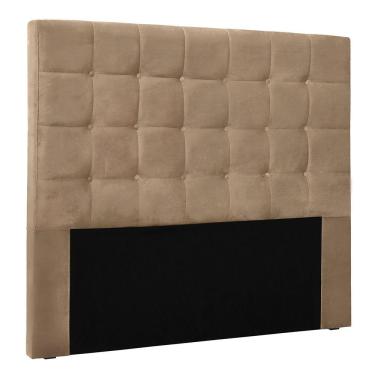 Imagem de Cabeceira King 1,95m Santiago Suede Bege - Pallazio
