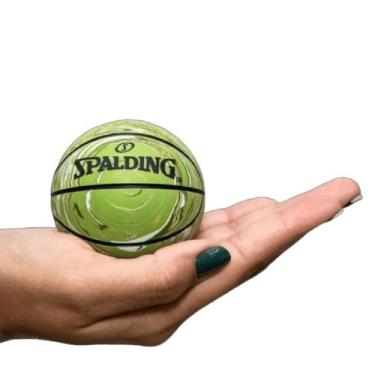 Mini bola Spalding TF colecionável, microfibra, dourada, tamanho 1