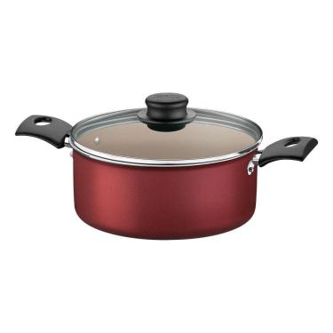 Imagem de Caçarola Turim Alumínio Antiaderente Vermelho 20cm 2,8l Ptv2 - Tramontina 20261720