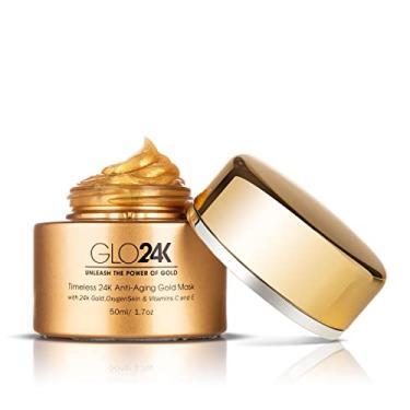 Imagem de Máscara GLO24K Eterna Nutritivo ouro com ouro 24k, OxygenSkin, e as vitaminas C, E. Um potente fórmula para uma pele brilhante.