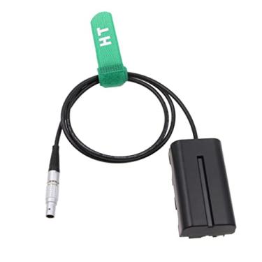 Imagem de HangTon Bateria falsa 0B 2 pinos para NP-F970 F570 F550 para monitor Blackmagic Video Assist 12G Atomos Shogun Inferno Ninja