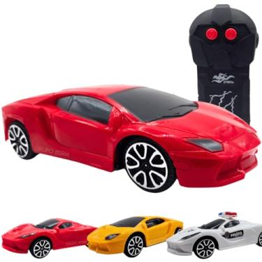 Imagem de carrinho de controle remoto brinquedo menino 3 anos criança 3 anos carro de policia presente dia das crianças (Vermelho)