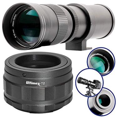Imagem de Ultimaxx Kit de lentes 420-800 mm f/8.3-16 Super HD Teleobjetiva Zoom T-Mount para câmeras sem espelho Nikon Z5, Z6, Z6II, Z7, Z7II, Z9, Z50, ZFC - Inclui: Adaptador T-Mount para Nikon Z-Mount e mais