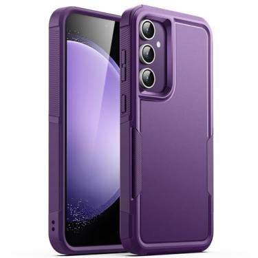Imagem de JETech Capa para Samsung Galaxy S23 FE 6,4 Polegadas, Proteção de Camada Dupla Resistente, Case Capinha Estojo de Telefone à Prova de Choque Robusta Resistente com Design Fosco (Roxo Profundo)