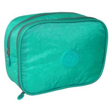 Imagem de Estojo Box Escolar 2 Divisórias Nylon Retangular Yepp MB13033-E (Verde)