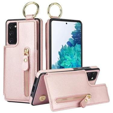 Imagem de Capa de telefone de couro flip para Samsung Galaxy A15 A25 A35 A55 A14 A54 A13 A53 A52 A51 S23 S24 Ultra Zipper Carteira Capa para cartão, rosa, para SamsungA50 A50S A30S