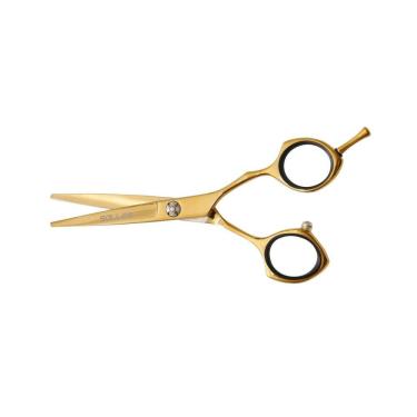 Imagem de Tesoura Profissional Corte Fio Navalha 5.5 Polegadas Dourado