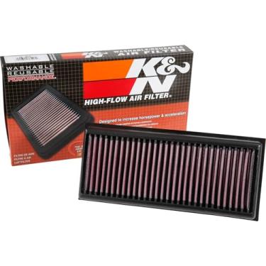 Imagem de K&N Filtro de ar do motor: alto desempenho, premium, lavável, filtro de substituição: Compatível com MERCEDES BENZ (C63, GLC63, GLC63, GLC63 AMG S, G500, G550, G550 4x4, S63 AMG), 33-3072