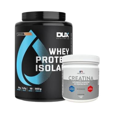 Imagem de Combo Whey Protein Isolado 900g + Creatina 300g Easy Nutri (900g, Doce de Leite)