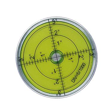 Imagem de Aluminium High Precision Horizontal Leveler Bubble Level Tool Circle Round 2.4 Inch 60mm (Silver,Green)