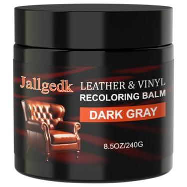 Imagem de Bálsamo de recoloração de couro - Restaurador de cor de couro, kit de reparo de couro para móveis, kits de reparo de sofá de arranhões de couro para móveis, tinta de couro, restaurador de cor de couro