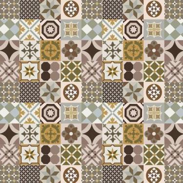 Imagem de Papel Parede Azulejo Marroquino Cozinha Lavatório Banheiro - LRP