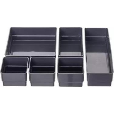 Imagem de Organizador Multiuso Plástico Grosso E Resistente 6 Divisões - metaltr