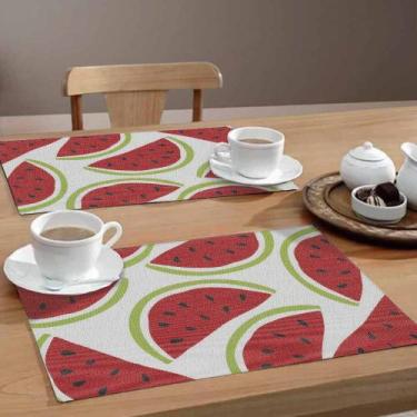 Imagem de Jogo Americano Watermelon Re 4 Peças 30x40 Base Emborrachada - Style B