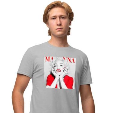 Imagem de Camisa Camiseta Masculina Estampada Madonna 100% Algodão Fio 30.1 Pent