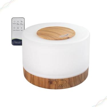 Imagem de Difusor de Aromas Elétrico de Ar com 4 Funcões Led Abajour 7 Cores e C