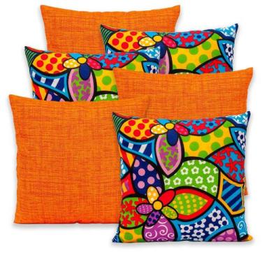 Imagem de Kit 6 Capas de Almofada 40x40cm Zíper Gorgurinho - Bem Me Quer Enxovai