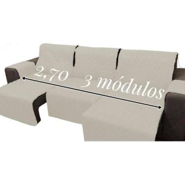 Imagem de 1 protetor de sofa 2,70 3mod + 1 protetor de sofa 2,70 inteiro - Lucel