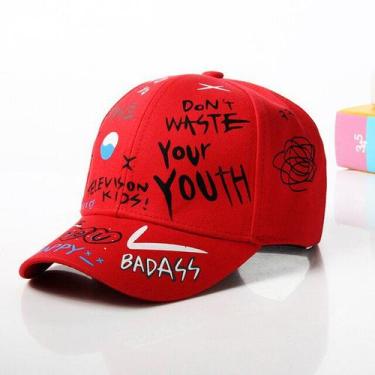 Imagem de Boné Infantil Unissex Algodão Graffiti RANAWEELA JH2030 - ElaShopp