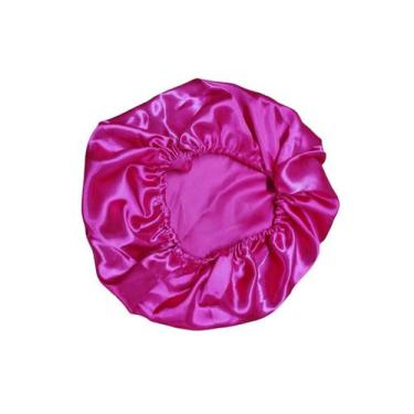 Imagem de Touca Cetim Seda Luxo Antifrizz Tamanho Único - Magic Enxovais, Rosa